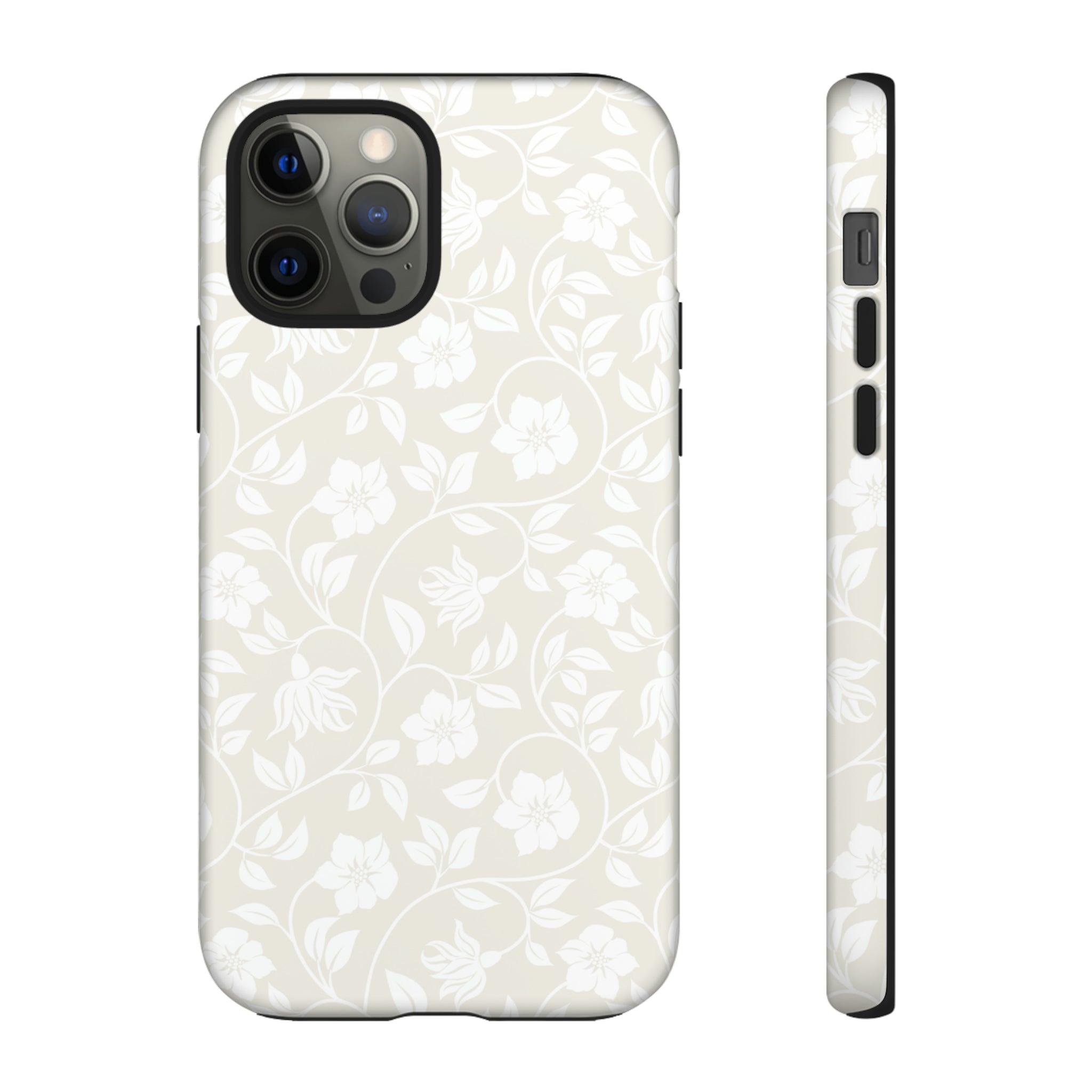 Light Color Floral iPhone case - Protective Phone Case