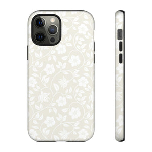 Light Color Floral iPhone case - Protective Phone Case