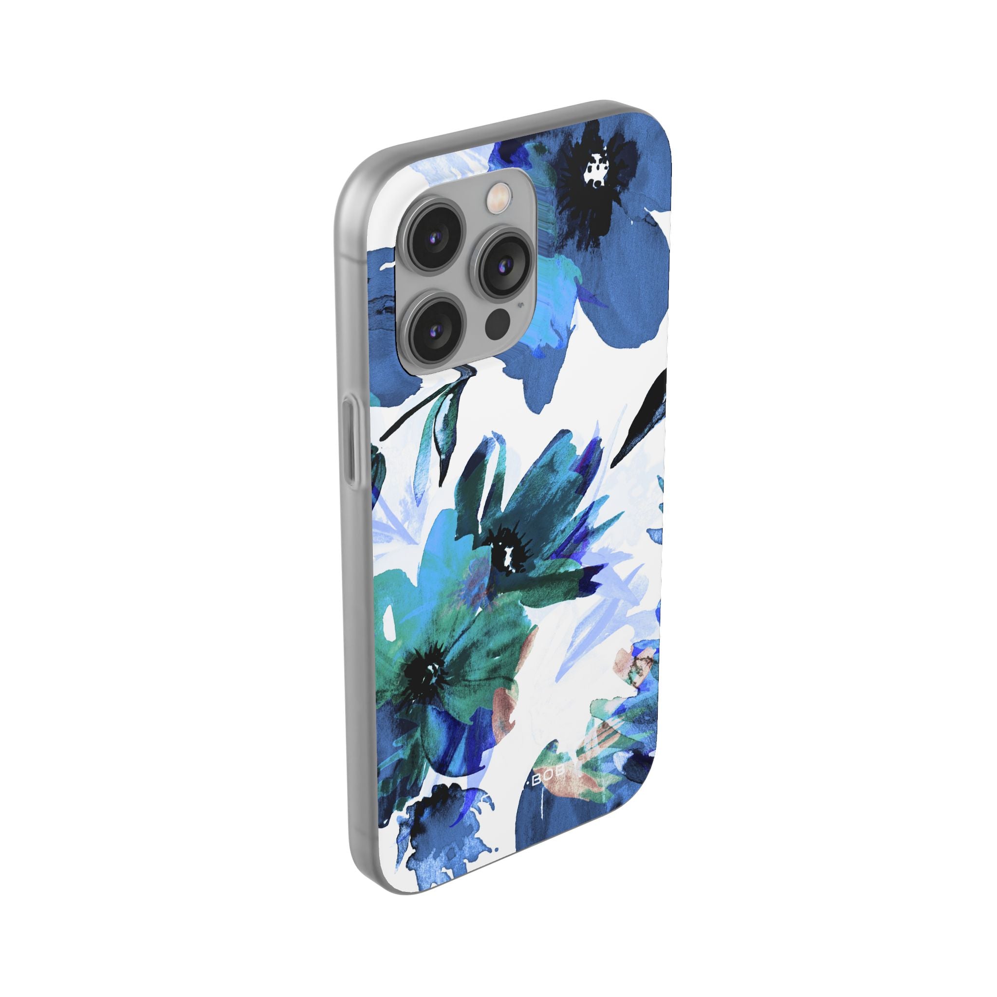 Blue Blossom Radiance iPhone 14 Pro Max Case - Soft