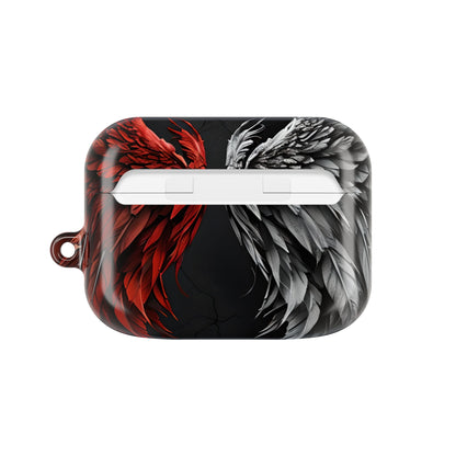 Crimson Silver Wings - AirPods Case