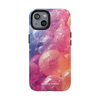 Pink Blue Glossy Spheres - Tough + MagSafe® iPhone 14 Phone Case