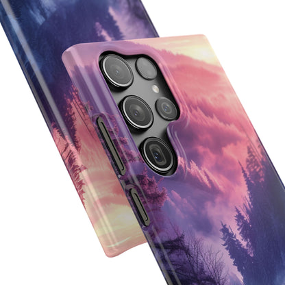 Misty Forest Serenity - Slim Samsung S23 Phone Case