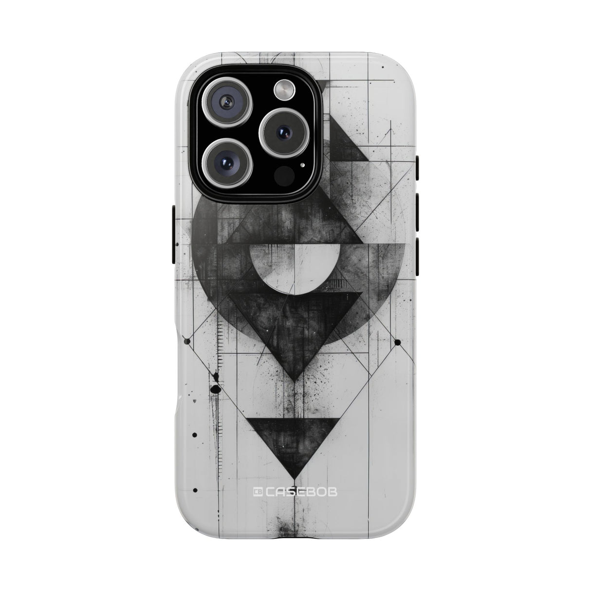 Geometric Monochrome Harmony - for iPhone 16