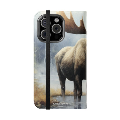 Misty Moose Reflection - iPhone 16 Pro Case - Wallet
