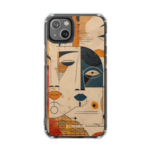 Cubist Introspection - Phone Case for iPhone (Clear Impact - Magnetic)