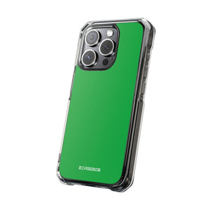 Pantone Green | Handyhülle für iPhone (Clear Impact Case – magnetisch)