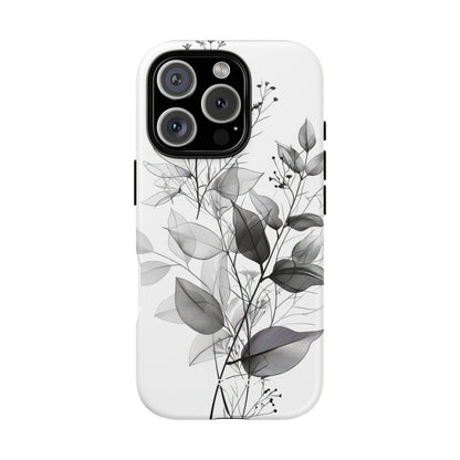 Botanical Elegance in Monochrome - for iPhone 16