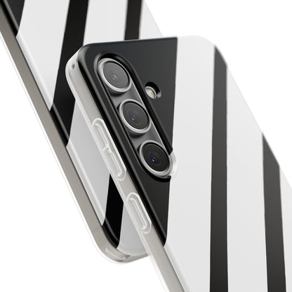 Diagonal Bands Noir Samsung S24 Plus Case - Soft