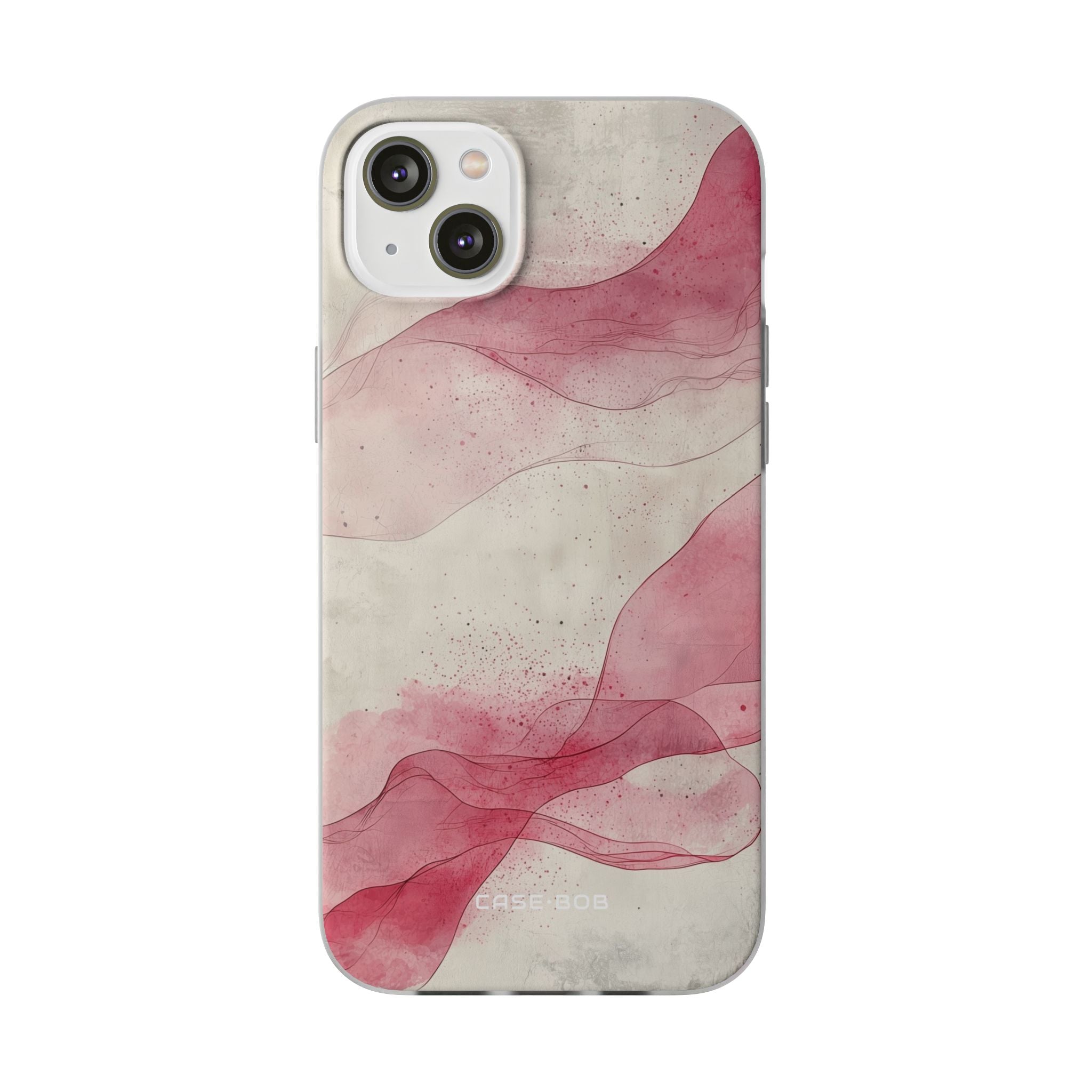 Crimson Waves iPhone 14 Plus Case - Soft