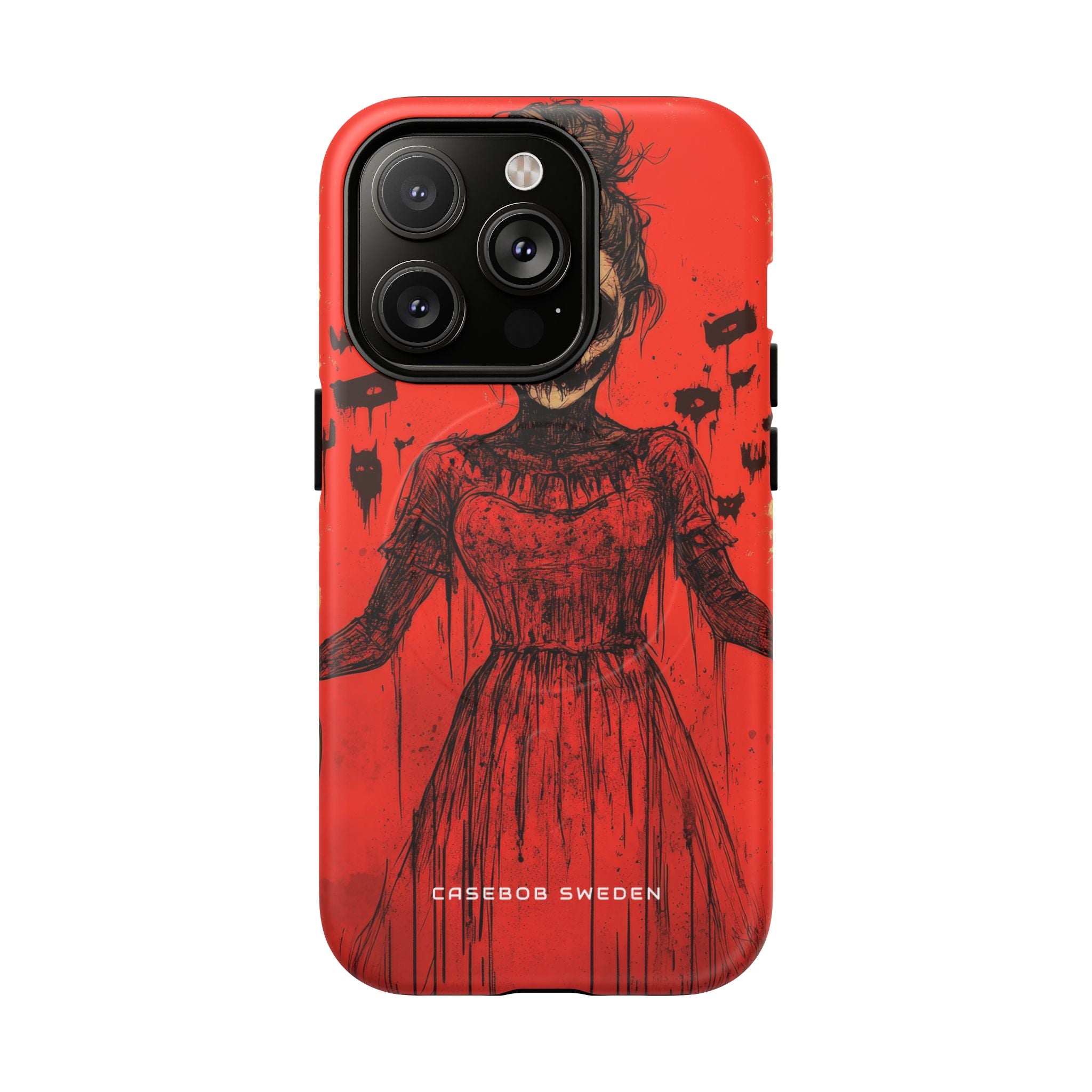 Haunting Scarlet Descent iPhone 14 | Tough+ Phone Case