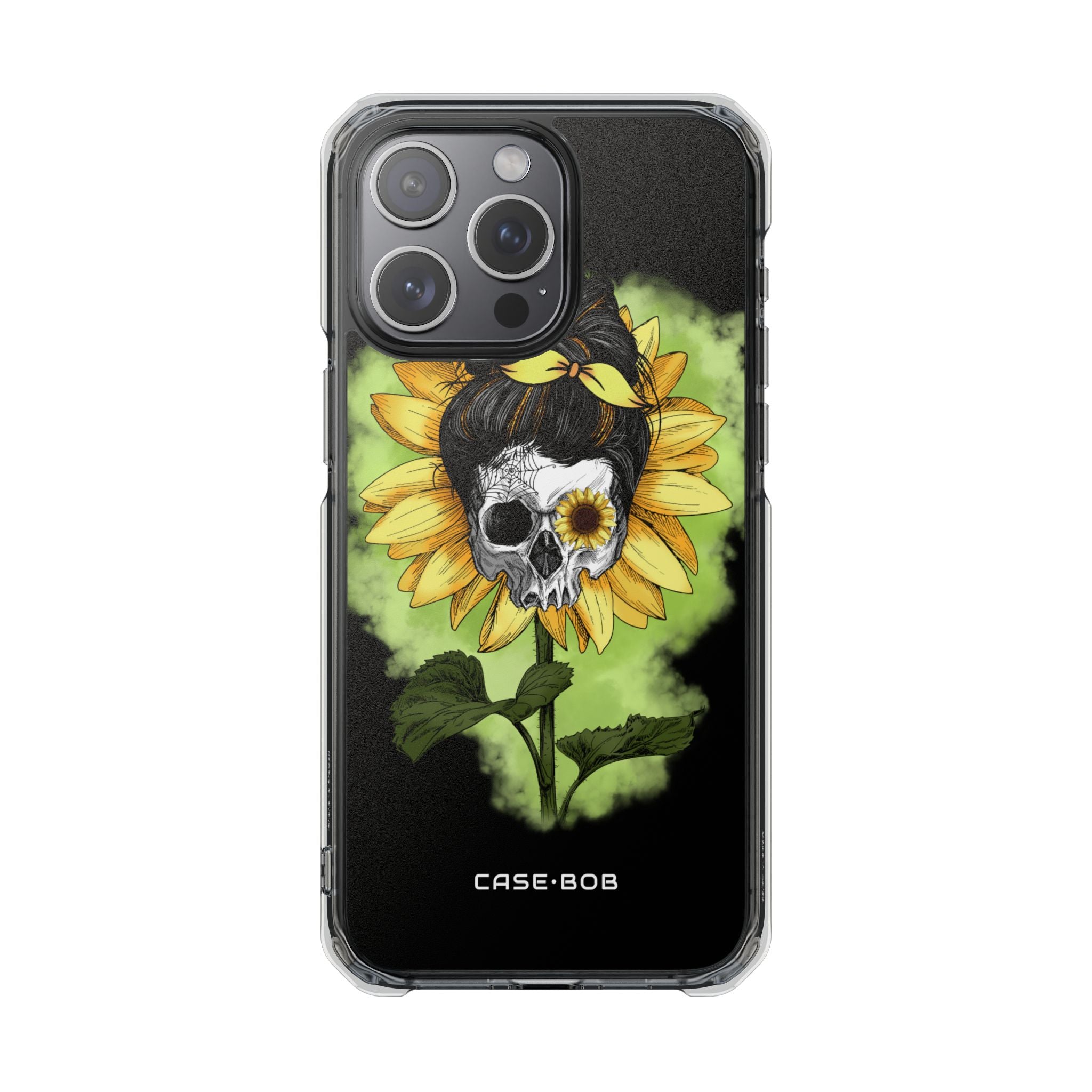 Sunflower Skull iPhone 15 Pro Max Case - Impact
