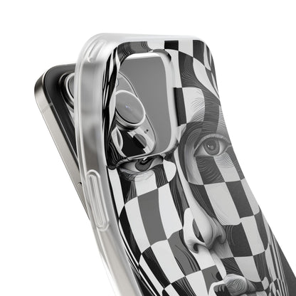 Checkered Face iPhone 16 Pro Max Case - Soft