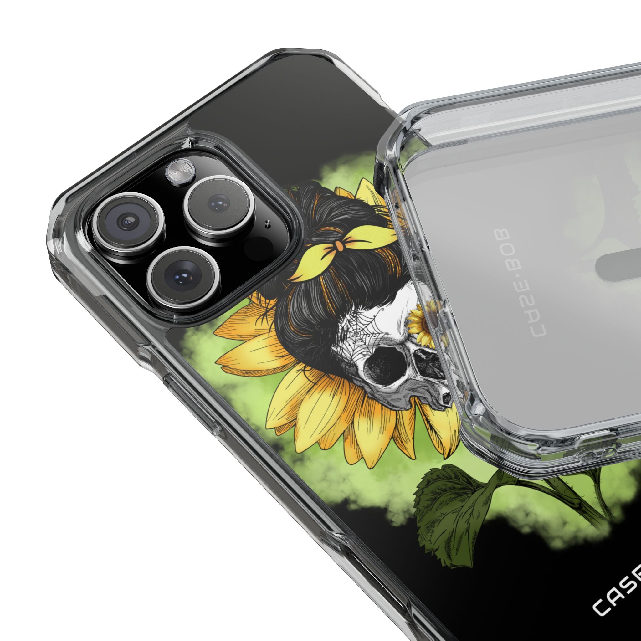 Sunflower Skull iPhone 16 Pro Max Case - Impact