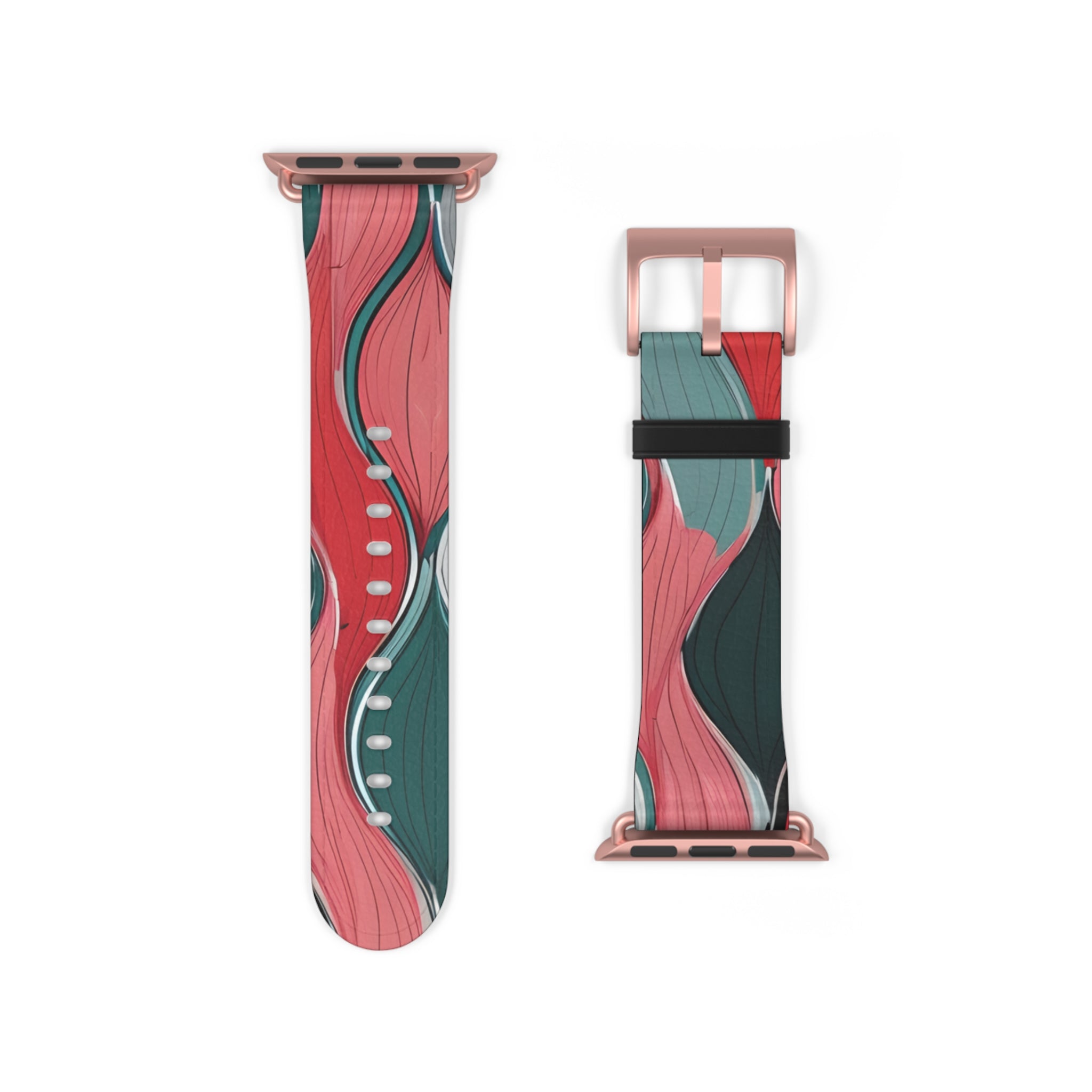 Leaf Spiral Pink - Watch Band