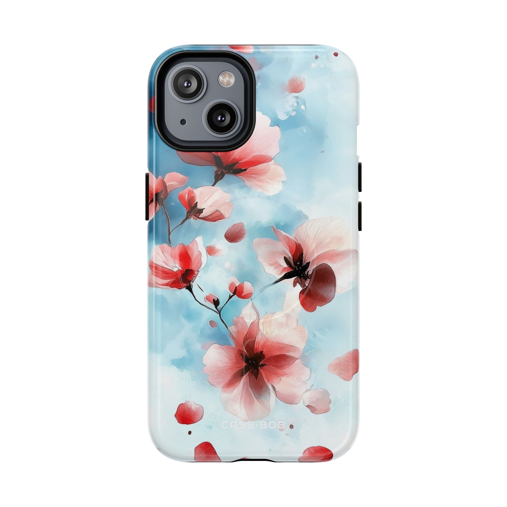Pink Blossom Drift iPhone 14 Case - Tough+