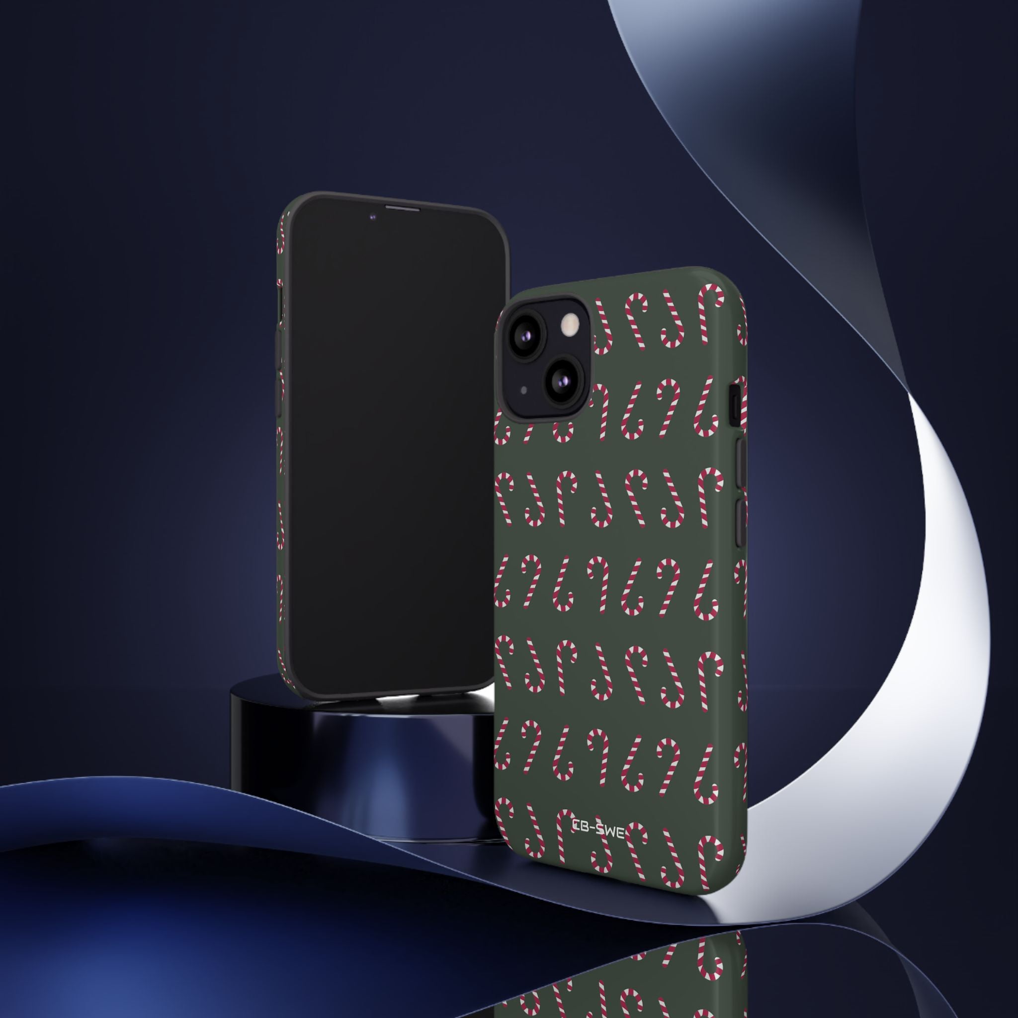 Candy Canes Aligned - iPhone Case