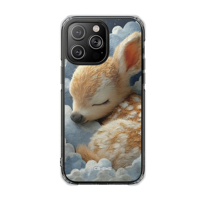 Dreaming Fawn Sleeps iPhone Case - Impact
