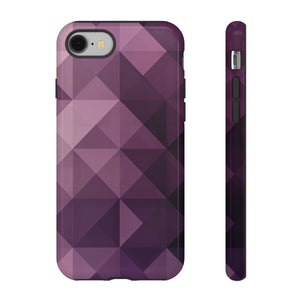 Purple Fade Squares - Protective Phone Case