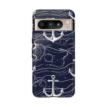 Gradient Anchorflow Waves Google Pixel 8 - Tough Phone Case