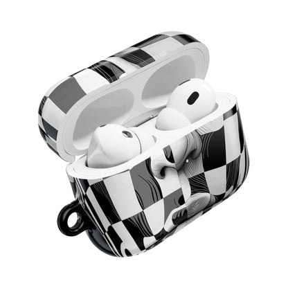 Mirrored Checkerboard Face - AirPods Case