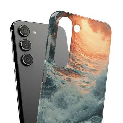 Fiery Wave Power - Slim Samsung S23 Phone Case