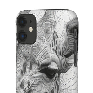 Monochrome Giraffe | Slim Phone Case for iPhone