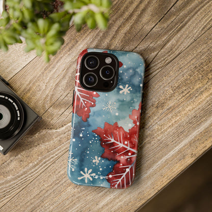 Winter Leaves Dance - iPhone Case
