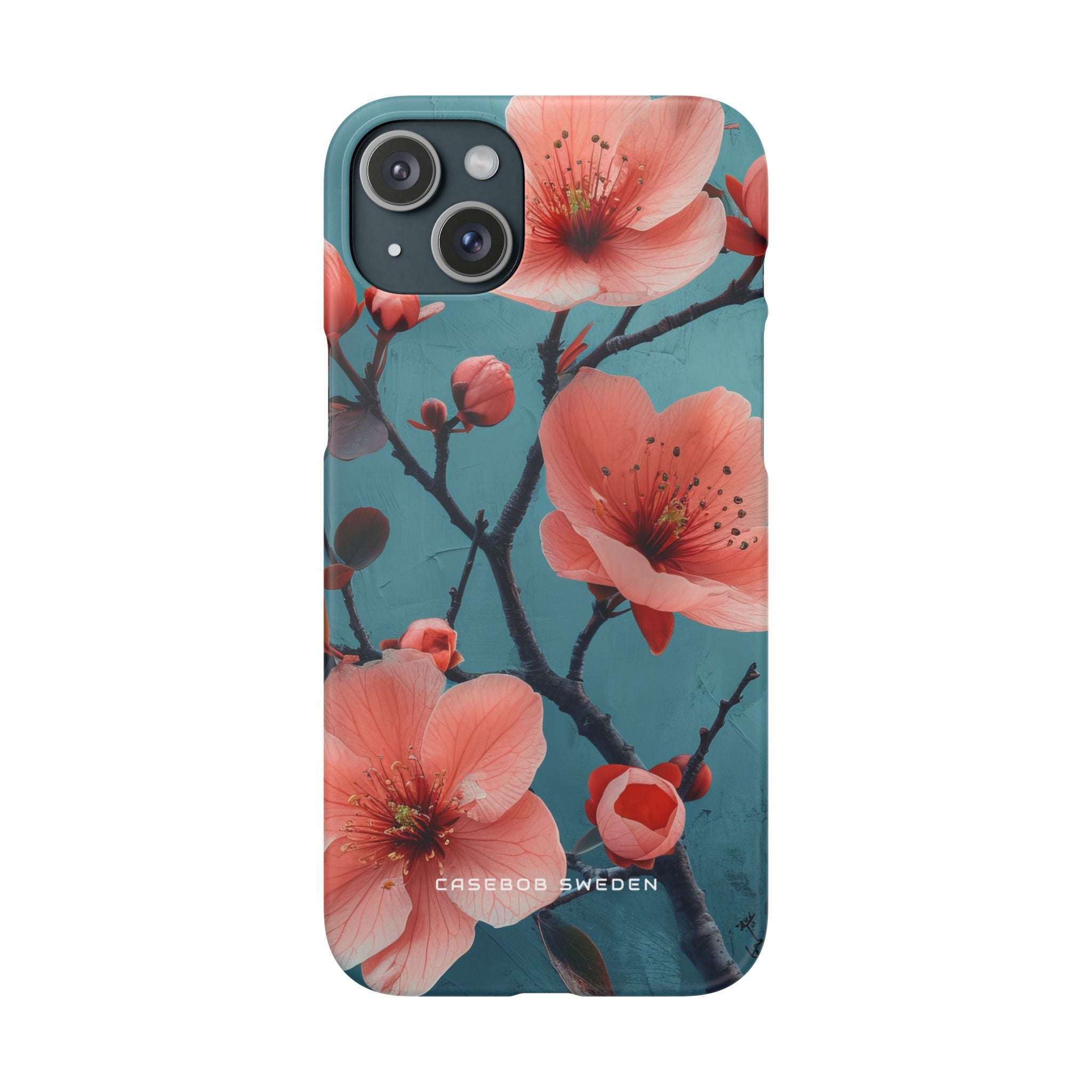 Floral Harmony Burst iPhone 15 - Slim Phone Case