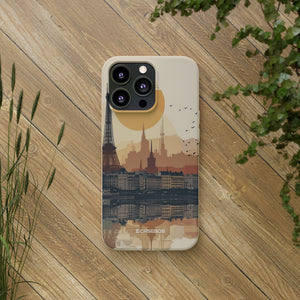 Parisian Sunset Serenity | Biodegradable Phone Case