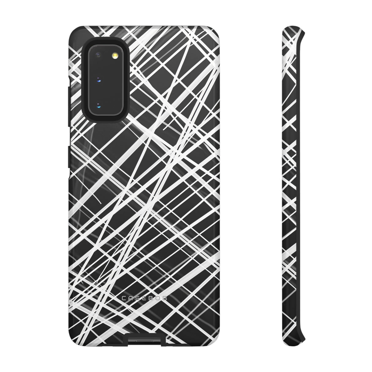 White Line Elegance - Protective Phone Case