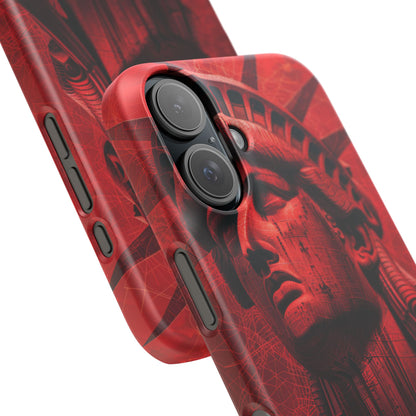 Zen Red Liberty Vision iPhone 16 - Slim Phone Case