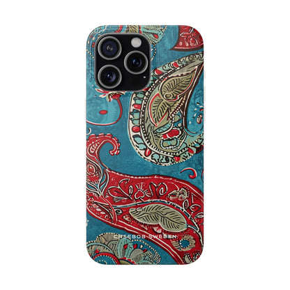 Vintage Paisley Elegance iPhone 15 - Flexi Phone Case