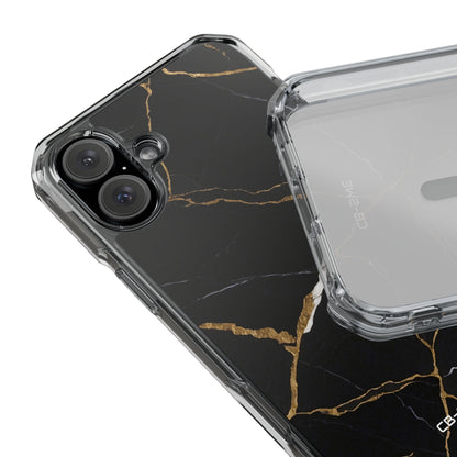 Golden Veins Emerge iPhone Case - Impact