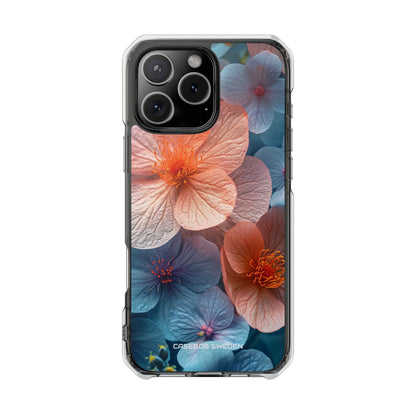 Peach Blossom Serenity - Clear Impact iPhone 16 Phone Case