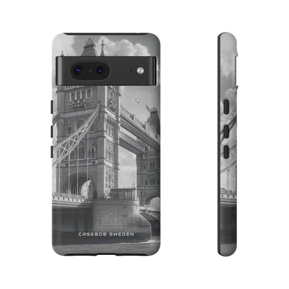 Tower Bridge Monochrome Architecture Study Google Pixel 7 - Tough Phone Case