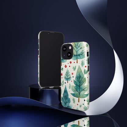 Joyful Evergreen Dance - iPhone Case