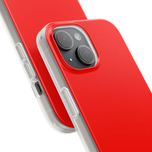 Candy Apple Red | Handyhülle für iPhone (Flexible Hülle) 