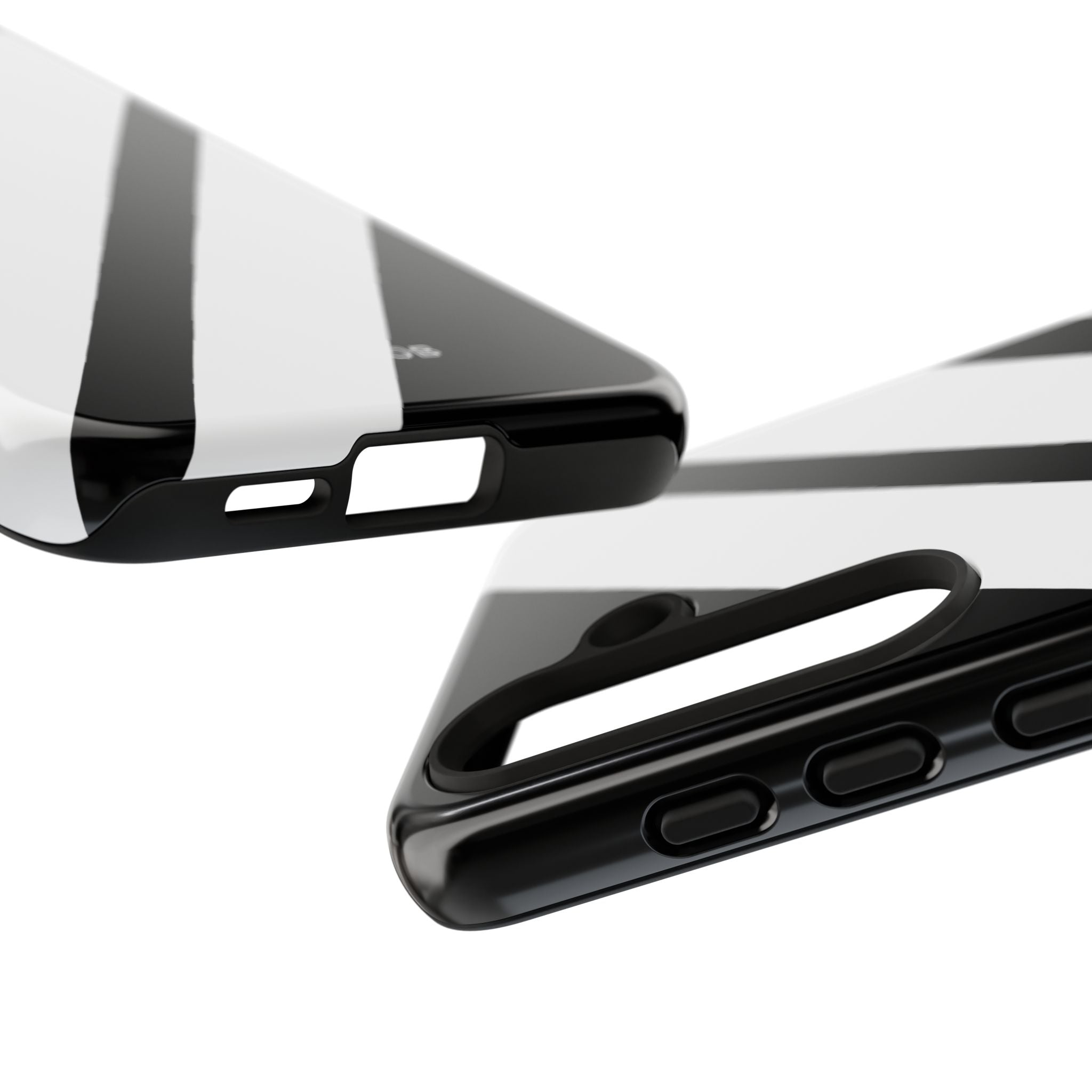 Diagonal Bands Noir Samsung S24 Case - Tough