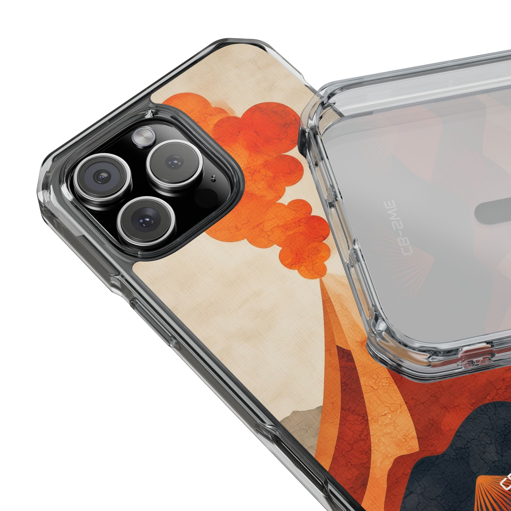 Erupting Heat Waves iPhone Case - Impact