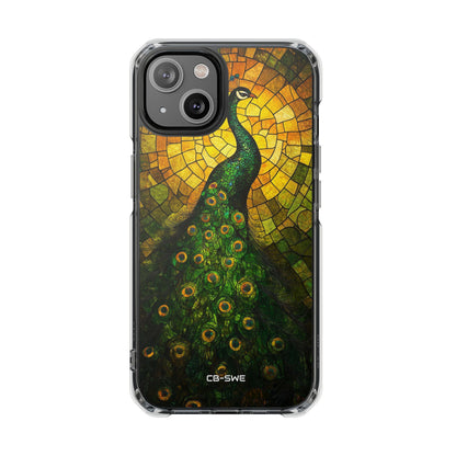 Peacock Spreads Light iPhone Case - Impact