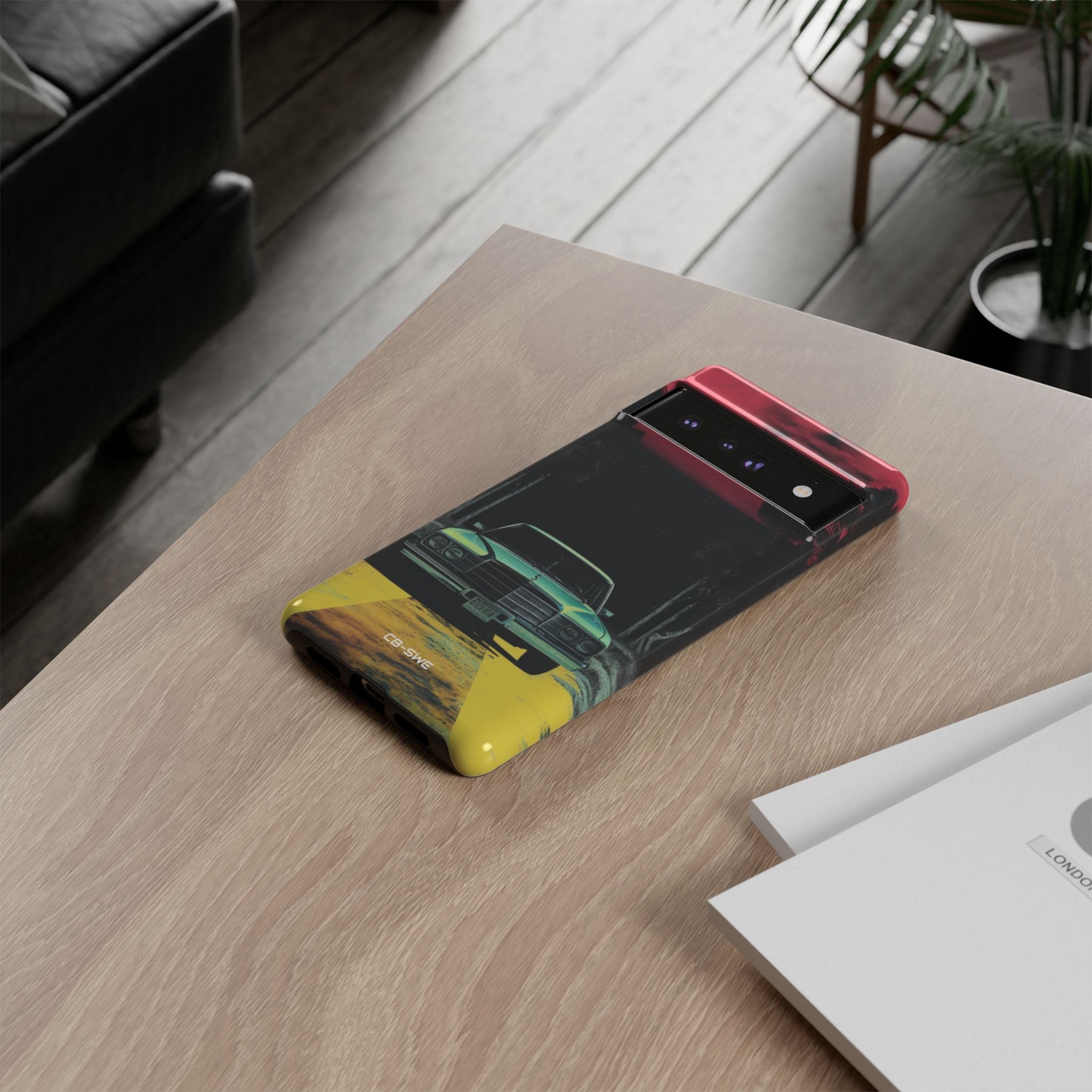 Retro Futuristic Nightscape - Google Pixel Case