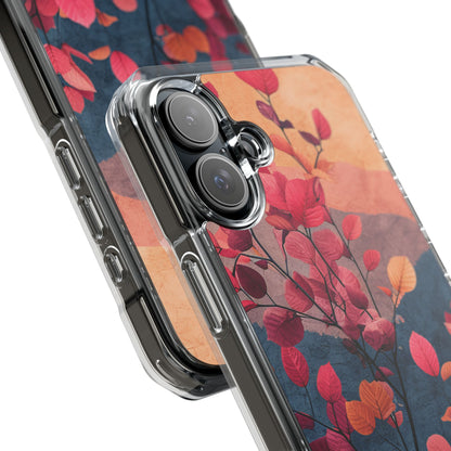 Vibrant Floral Harmony iPhone 16 - Clear Impact Phone Case