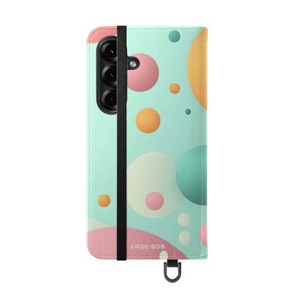 Pasteliset ympyrät Flow - Samsung S25 - Case - Lompakkotyyppinen