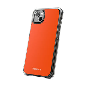 International Orange | Phone Case for iPhone (Clear Impact Case - Magnetic)