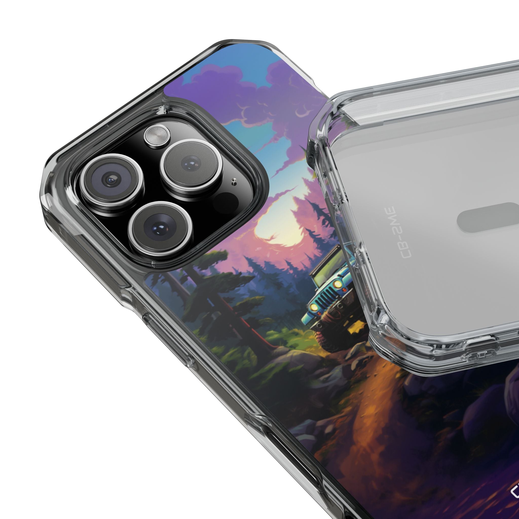 Sunset Forest Drive iPhone Case - Impact