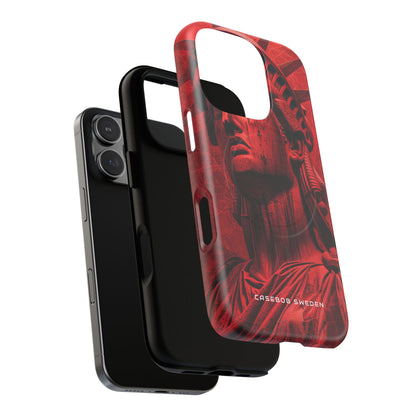 Zen Red Liberty Vision iPhone 16 | Tough+ Phone Case