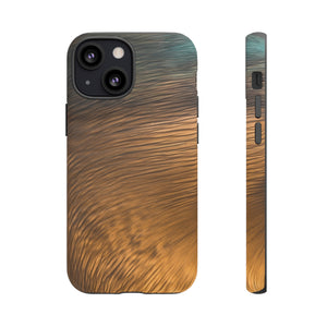 Golden Strokes Ink Art iPhone Case (Protective) iPhone 13 Mini Matte Phone Case