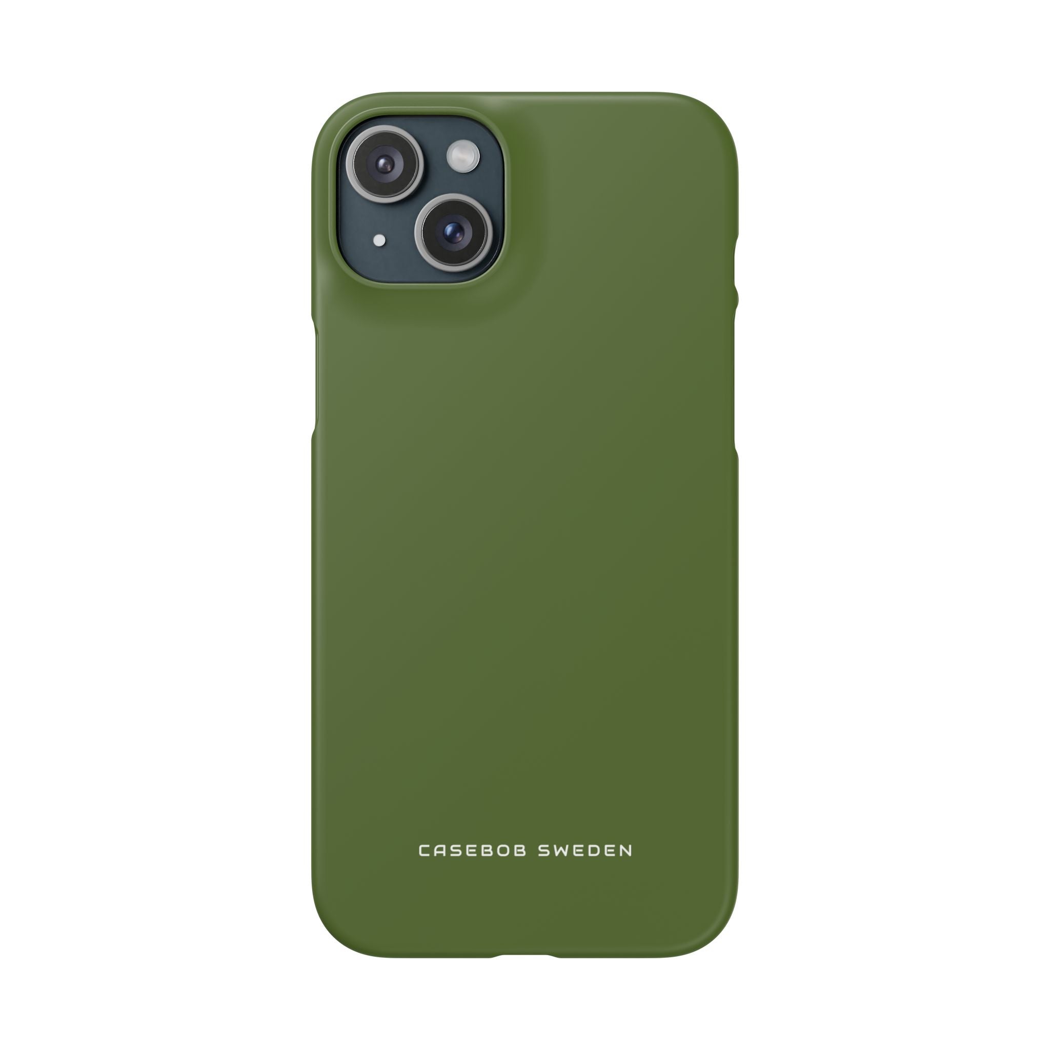 Dark Olive Green iPhone 15 - Slim Phone Case