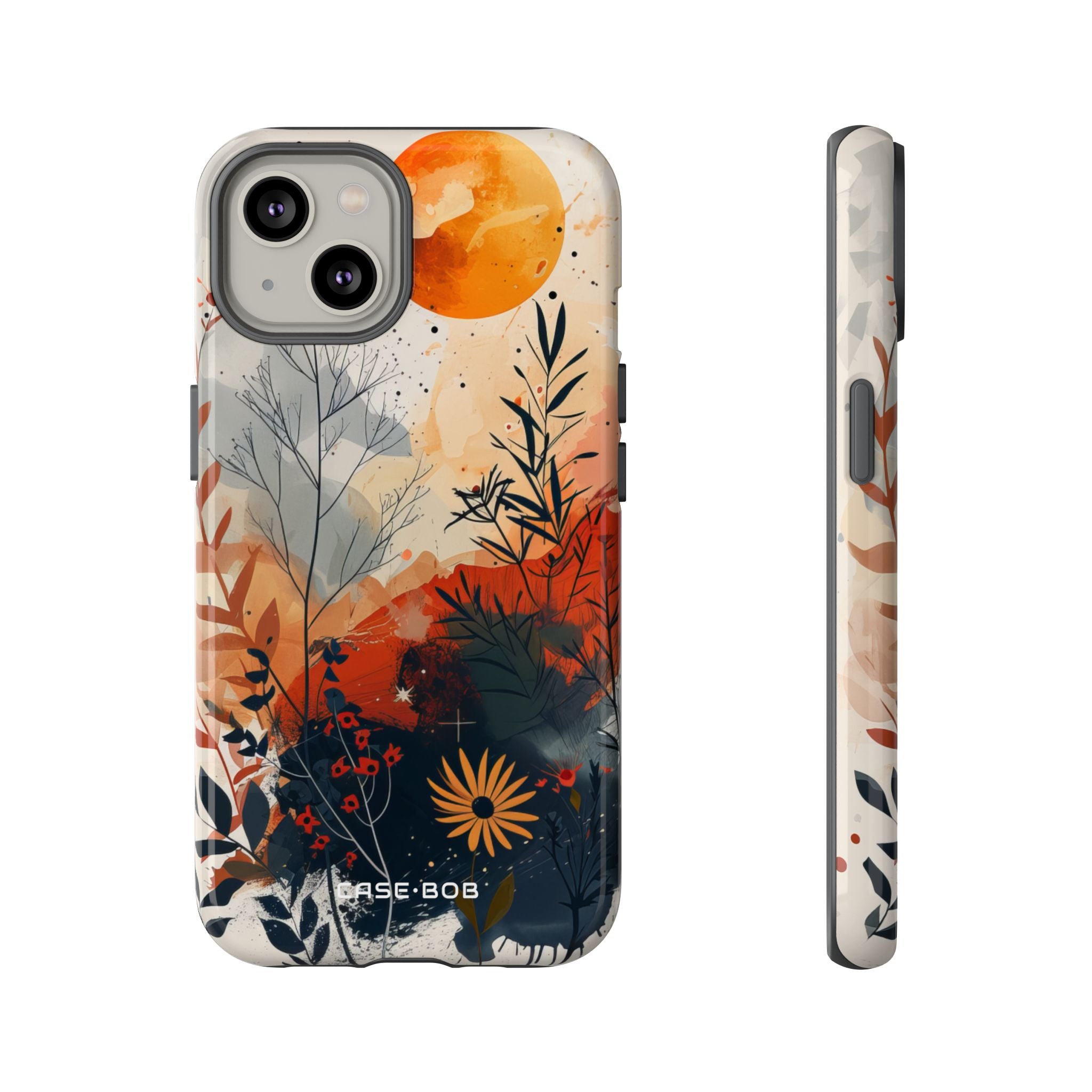 Orange Solstice iPhone 14 Case - Tough