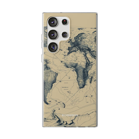 Vintage World Map | Flexible Phone Case for Samsung Galaxy